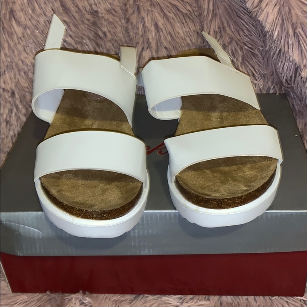 White sandal